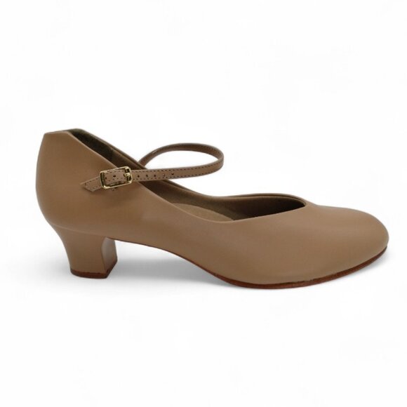 Capezio Women's Size 11 Caramel Jr. Footlight 1.5" Heel Character Dance Shoes - Picture 6 of 14